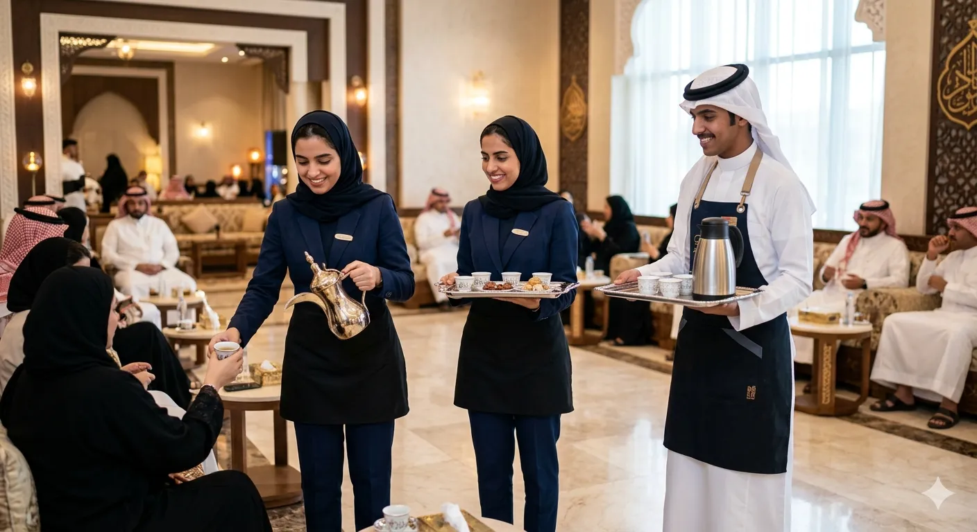 مباشرين ومباشرات قهوة في السعودية